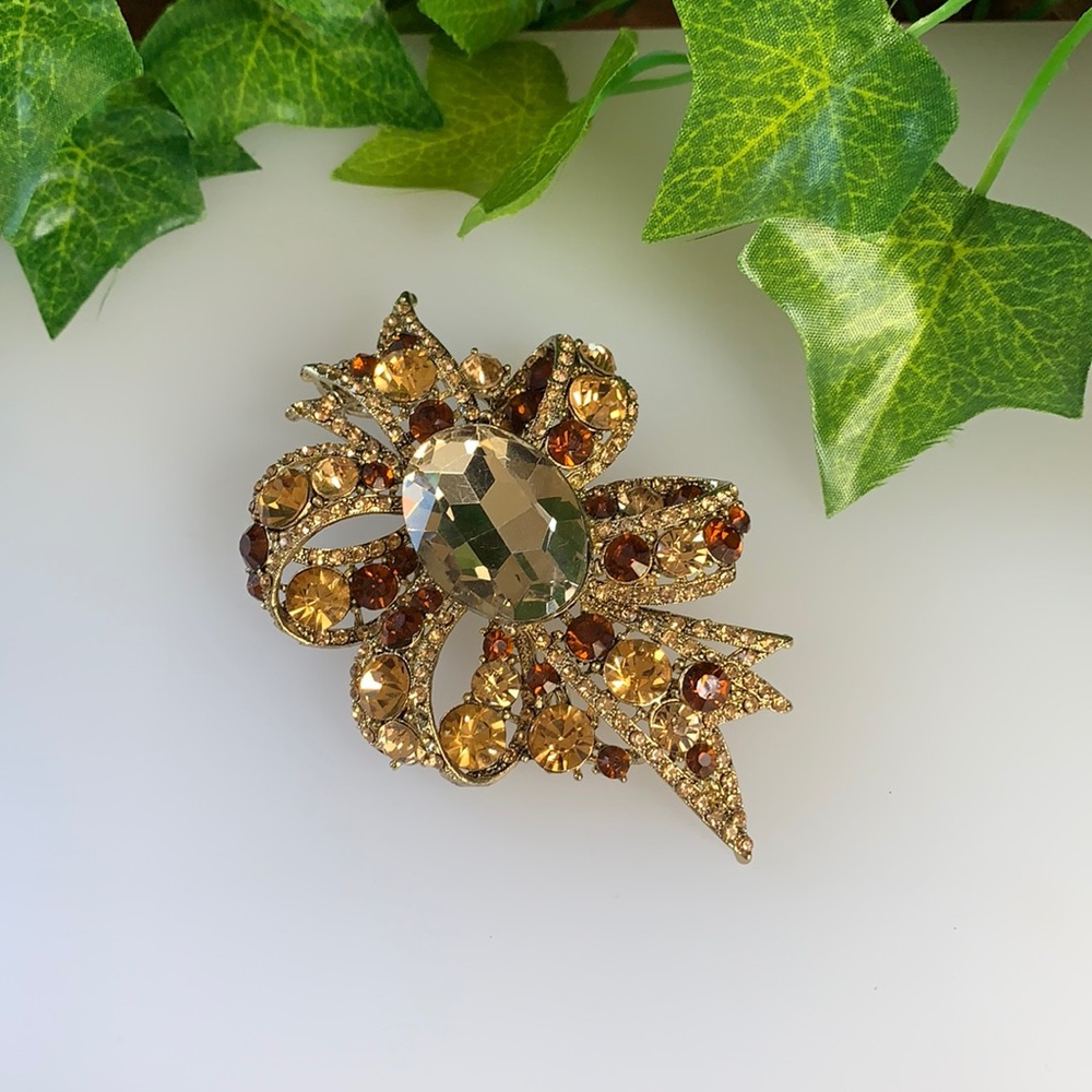 Crystal Brooch/ Necklace (Versatile)
